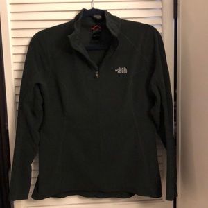 Black North Face Quarter Zip Fleece